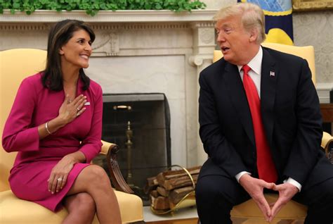 Trump Pompeo Offer Praise For Haley As She Announces Surprise