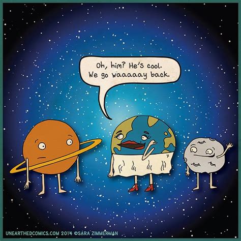 Astronomy Comic And Science Cartoon About Earth And Moon Going Way Back