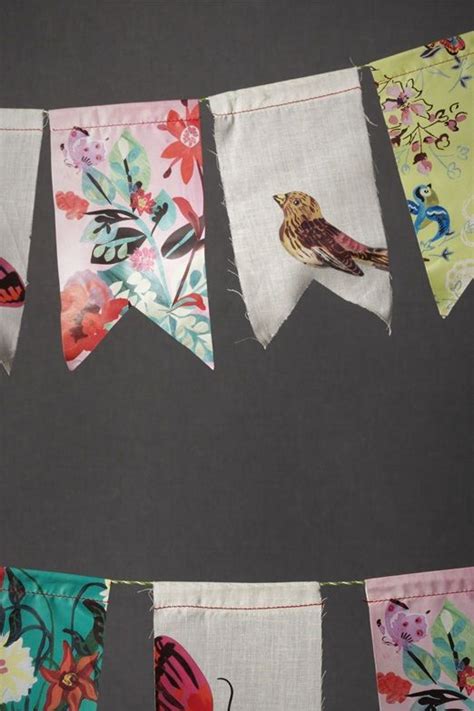 Crafty Inspiration For Handmade Flag Bunting From Mismatched Vintage