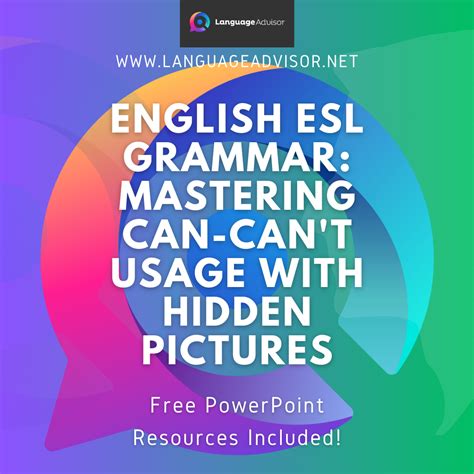 English Esl Grammar Mastering Can Can T Usage