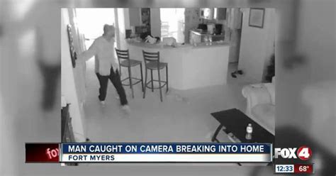 Man Caught On Camera Breaking Into Home