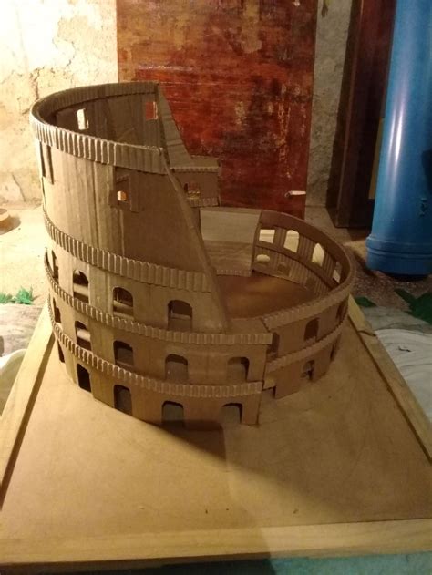 Coliseu Romano Feito Papel O Roman Coliseum By Cardboard Ideias