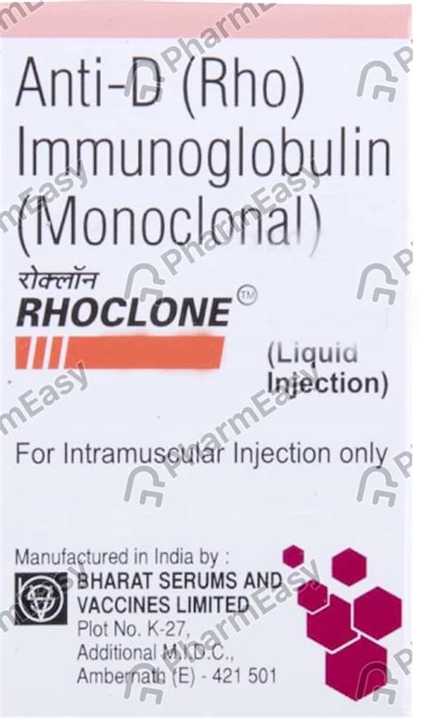 Buy Rhoclone Mcg Powder For Injection Online At Flat Off