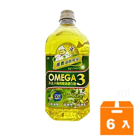 維義 Omega3芥花不飽和健康調合油 2l6入箱【康鄰超市】 其他油品 Yahoo奇摩購物中心