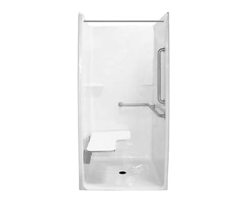 G Ibs Rrf Tas X Acrylx Alcove One Piece Shower With Center