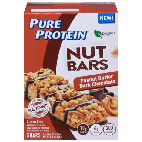 Pure Protein Nut Bars Peanut Butter Dark Chocolate Publix Super Markets