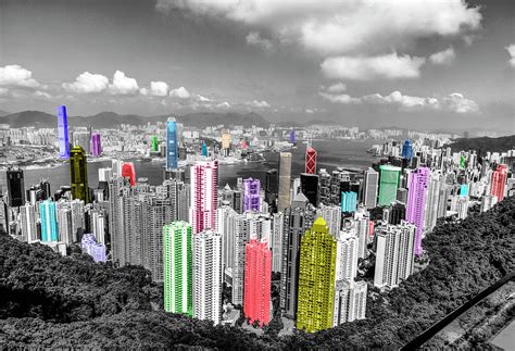 Hong Kong And Kowloon Skyscrapers Photograph By Paul Thompson Pixels