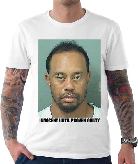 Tiger Woods Mugshot Unisex T Shirt Teeruto