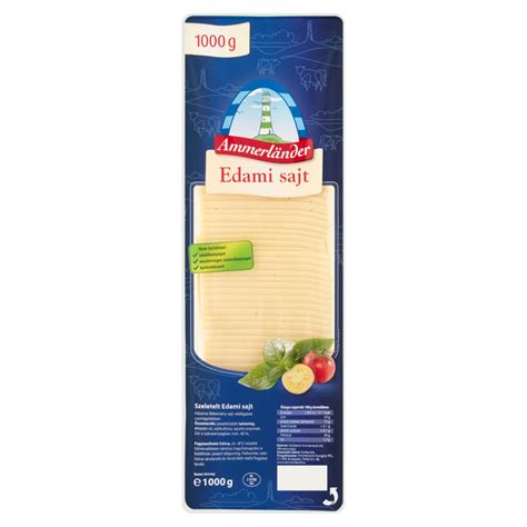 ROKSH Szeletelt sajt Ammerländer szeletelt edámi sajt 1000 g ALDI