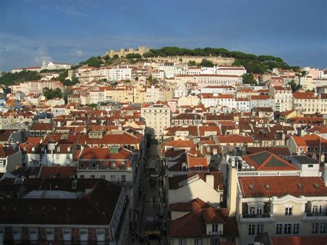 Lissabon Oktober 2007 Lissabon Blick Vom Elevador De Santa Justa