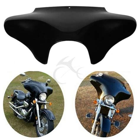 Vivid Black Front Outer Batwing Fairing For Yamaha V Star 650 1100 Classic Ebay