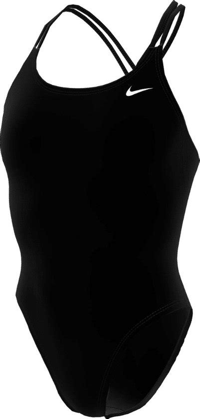 Nike Swim Hydrastrong Solids Spiderback One Piece Dames Badpak Zwart