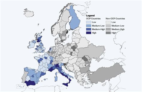 Organized Crime In Europe And Turkey By Region Europe