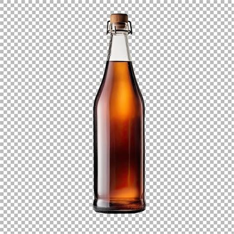 Garrafa De Cerveja Velha Isolada Em Fundo Transparente Psd Premium