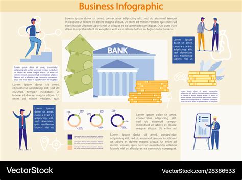 Banking And Finance Business Infographic Set Vector Image