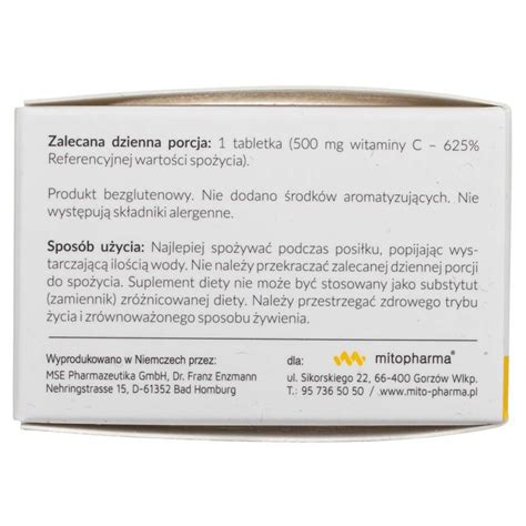 Dr Enzmann Witamina C MSE Matrix 500 Mg 30 Tabletek