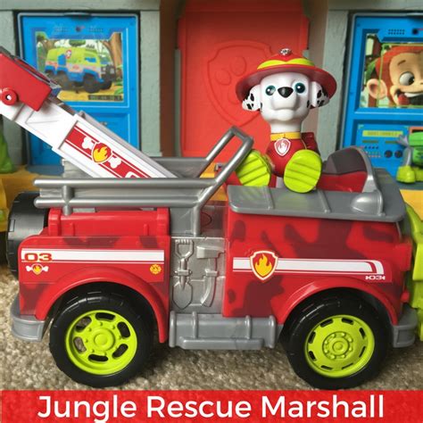 Its The Paw Patrol Jungle Rescue Marshall Fire Truck Toy To The Ruff