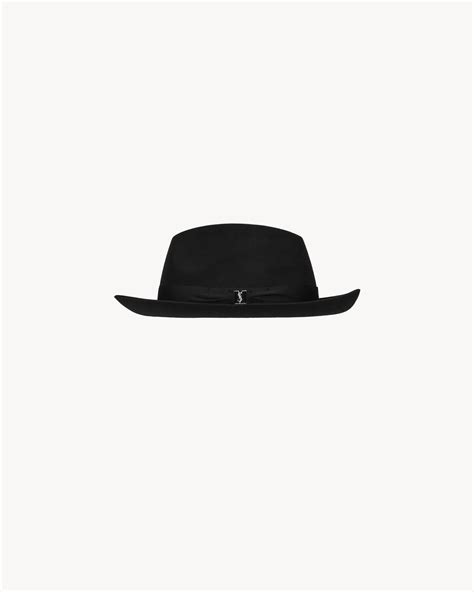 Borsalino Hat In Wool Felt Saint Laurent