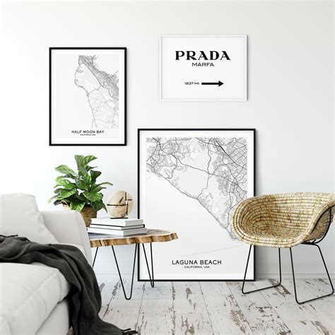 Laguna Beach Map Print City Map Prints Laguna Beach Map Etsy