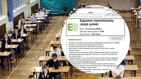 Egzamin ósmoklasisty czerwiec 2023 Arkusz CKE z języka polskiego