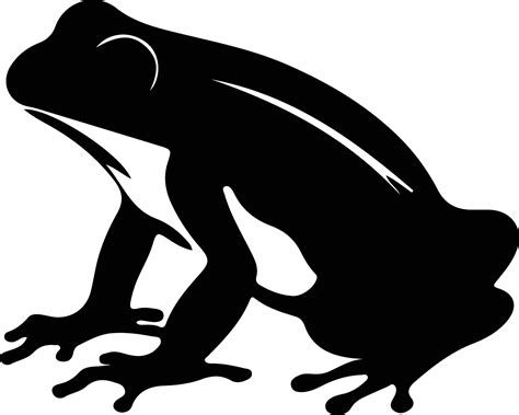 frog black silhouette 38100910 Vector Art at Vecteezy