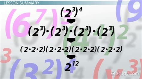 Power Of A Power In Math Definition And Rule Video And Lesson Transcript