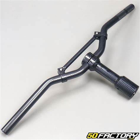 Guidon street carbone avec potence nitro aerox pièce scooter 50