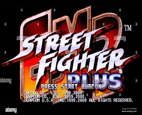 Street Fighter Plus Sony Playstation 1 Ps1 Psx Editorial Use Only