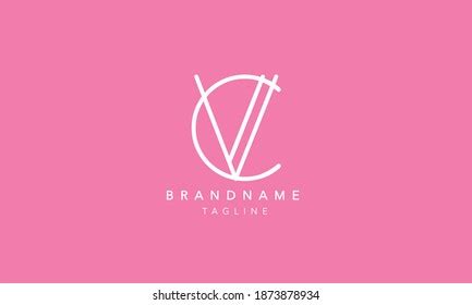 Cv Vc Alphabet Initial Letter Monogram Stock Vector Royalty Free