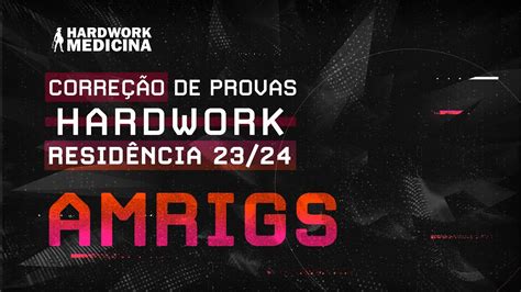 CORREÇÃO DE PROVAS HARDWORK confira a análise completa das questões da