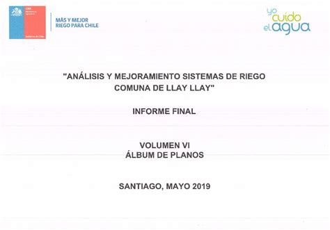 Estudio básico Análisis y mejoramiento de sistemas de riego Comuna Llay