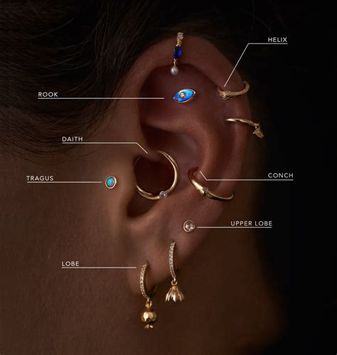 Types Of Piercings For Ears Pierced