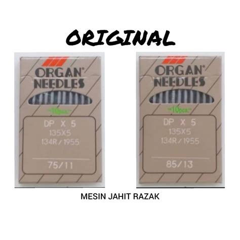 Original Organ Needles Jarum Dp Singer Mesin Jahit High Speed