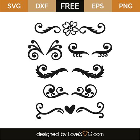 Border Elements Lovesvg