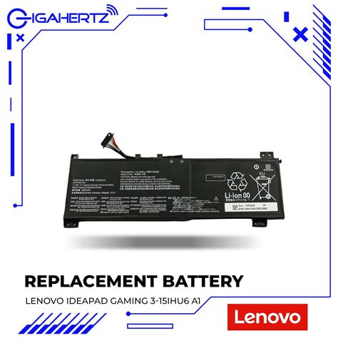 Lenovo Battery Ideapad Gaming 3 15ihu6 A1 Gigahertz