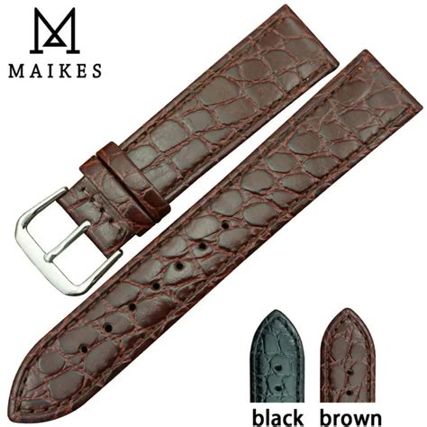 Maikes uhr zubehör echtes leder uhrenarmband qualität braun quarz