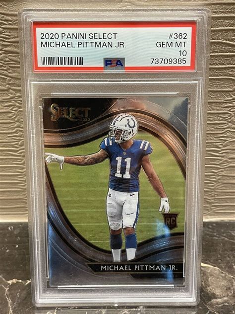 2020 Panini Select Michael Pittman Jr Field Level Prizm Rookie RC PSA