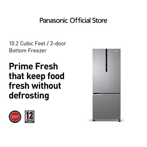 Panasonic NR BV320XSPH 10 2 Cu Ft Two Door Bottom Freezer No Frost