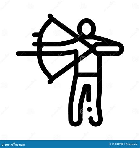 Archer Silhouette Vector Drawing 140261434