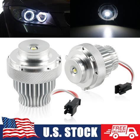 2X LED Angel Eye Halo Ring Marker Light White Bulb Fit For BMW 525xi