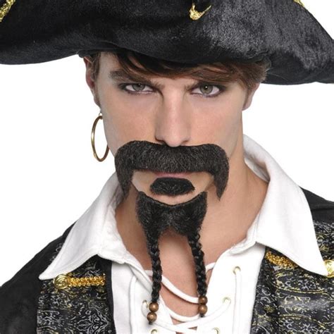 Pirate Facial Hair Set Facial Hair Hair Setting Beard Costume