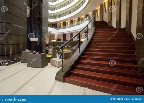 Staircase in hotel lobby stock image. Image of decorating - 28100823