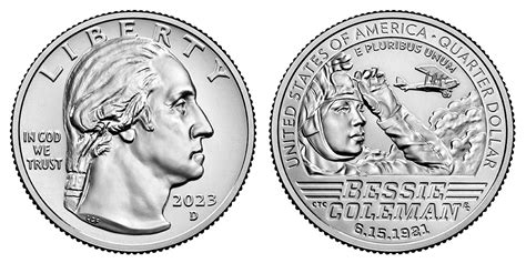 2023 D Bessie Coleman Quarter American Women Quarters Program Coin Value Prices, Photos & Info