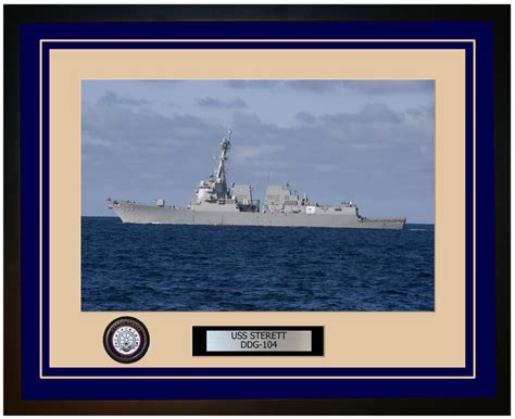 USS STERETT DDG-104 Framed Navy Ship Photo Burgundy – Navy Emporium