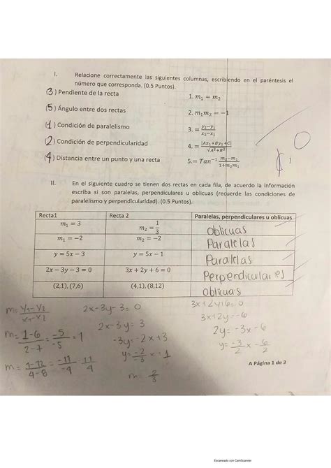 Solution Examen Resuelto De Geometr A Anal Tica Tri Ngulos Y Recta