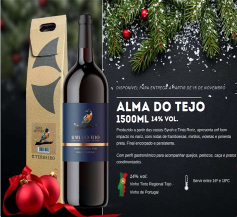 Vinho Alma do Tejo Regional Tejo Tinto 2020 1500ml 14º Princesa