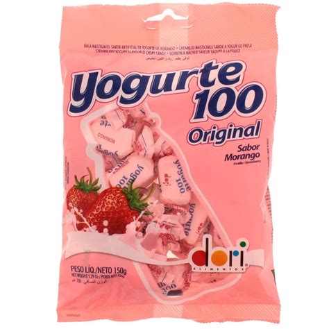 Bala Iogurte De Morango Original Yogurte Pacote G