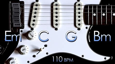 Energetic Rock Guitar Backing Track E Minor Youtube