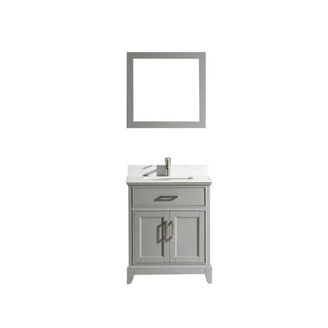 Vanity Art 24 inch single sink bathroom vanity set with super white ...