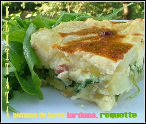 Frittata De Pommes De Terre Lardons Roquette Miamm Maman Cuisine